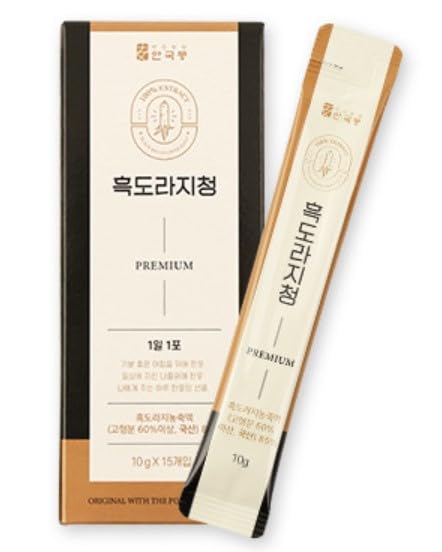 Miniatura 2 de AnnGukBong  Bolsa coreana de extracto de raíz de campana negra para palitos de jarabe de raíz de campana, 5.29 onzas, 0.35oz x 15 palos (paquete de