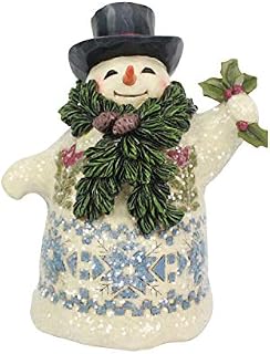 Heartwood Creek Snowman With Pine Scarf Figurine
