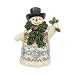 Enesco Jim Shore Heartwood Creek Victorian Snowman with Scarf Figurine, 5", Multicolor