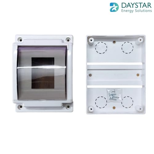 Image of Daystar AC 4 Pole (FP) Isolator /Switch Disconnector With Pvc MCB Box Door Type Transparent Cover - (125A Isolator With DB Box)