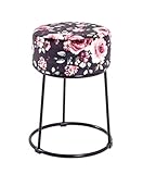 aus MDF mit Textilgewebe aus Samt (Motiv Black Rose) bezogen