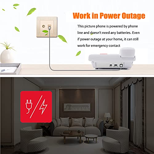 Teléfono Cableado con Botones Grandes y Timbre Amplificado miniatura 7