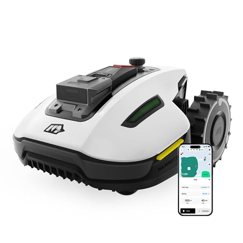 MAMMOTION YUKA Mini 500 Mähroboter, bis zu 500 m², UltraSense AI Vision und RTK, 45% Steigung, Automatische Kartierung, Kabellose Installation, Multizonenmanagement, Schnitthöhe 20-60mm