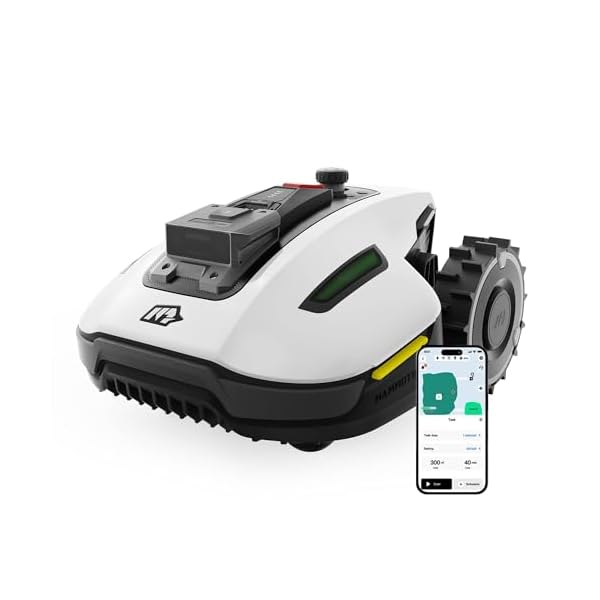 MAMMOTION YUKA Mini 500 Mähroboter ohne Begrenzungskabel,Empf. 500 m², NetRTK+Vision Rasenmäher Roboter, KI Smarte Hindernisvermeidung Rasenroboter, App-Steuerung mit 4G-Modul, 50% Steigung