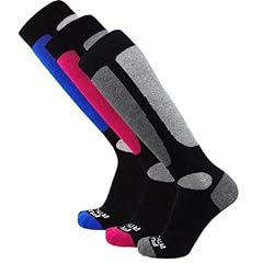 3 Pairs - Black(1)-blue(1)-neon Pink(1)