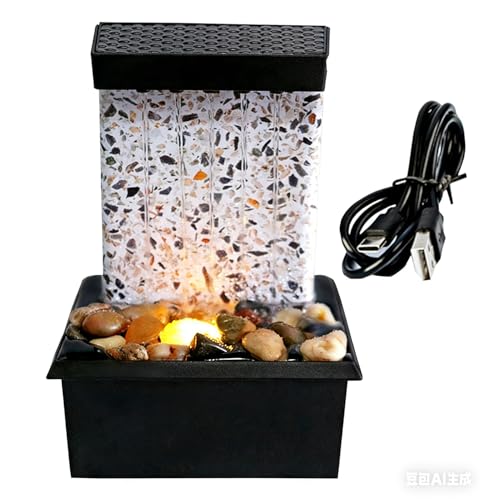 Fontaine à eau de table avec LED et pompe USB pour bureau - 2