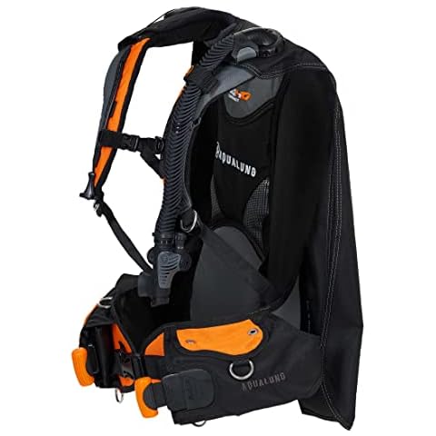 AQUALUNG Pro HD Compact BCD (X-Large / 2X-Large), Gray, Orange Cover
