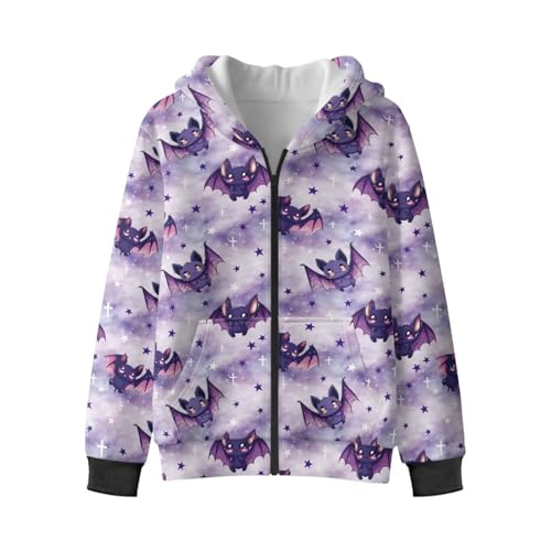 Suobstales Boys Graphic Hoodies Fleece Zip Up Hooded Sweatshirts Lightweight Hoody Jackets Coat with Pocket for Age 6-16 Kids4