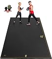 GXMMAT Extra Large Exercise Mat 10'x6'x7mm, Ultra Durable Workout Mats for Home Gym Flooring, Shoe-Friendly Non-Slip Cardio Mat for MMA, Plyo, Jump, All-Purpose Fitness
