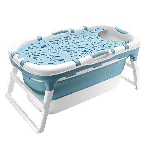 XUEFENG Mobile Baignoire Pliable Baignoires Pratique de Stockage Baignoire Spa Portable Robuste et Antidérapante avec Support Ménage Cover