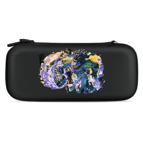 Switchケース ジョジョの奇妙な冒険 Switchカバー スイッチカバー 収納バッグ 保護カバー ゲーム機収納袋 キャリングケース ゲームカード収納 全面保護 軽量 防汚 耐衝撃 持ち運び便利 大容量 旅行用 互換性のある 2色 両面印刷