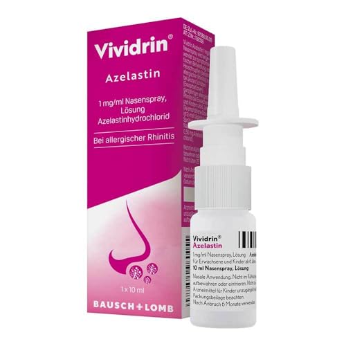 Vividrin Azelastin Nasenspray bei Heuschnupfen und Allergien 10 ml