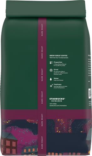 Image of Starbucks Ground Coffee, Dark Roast Hot or Iced Coffee, French Roast, 28 oz (Pack of 2)
