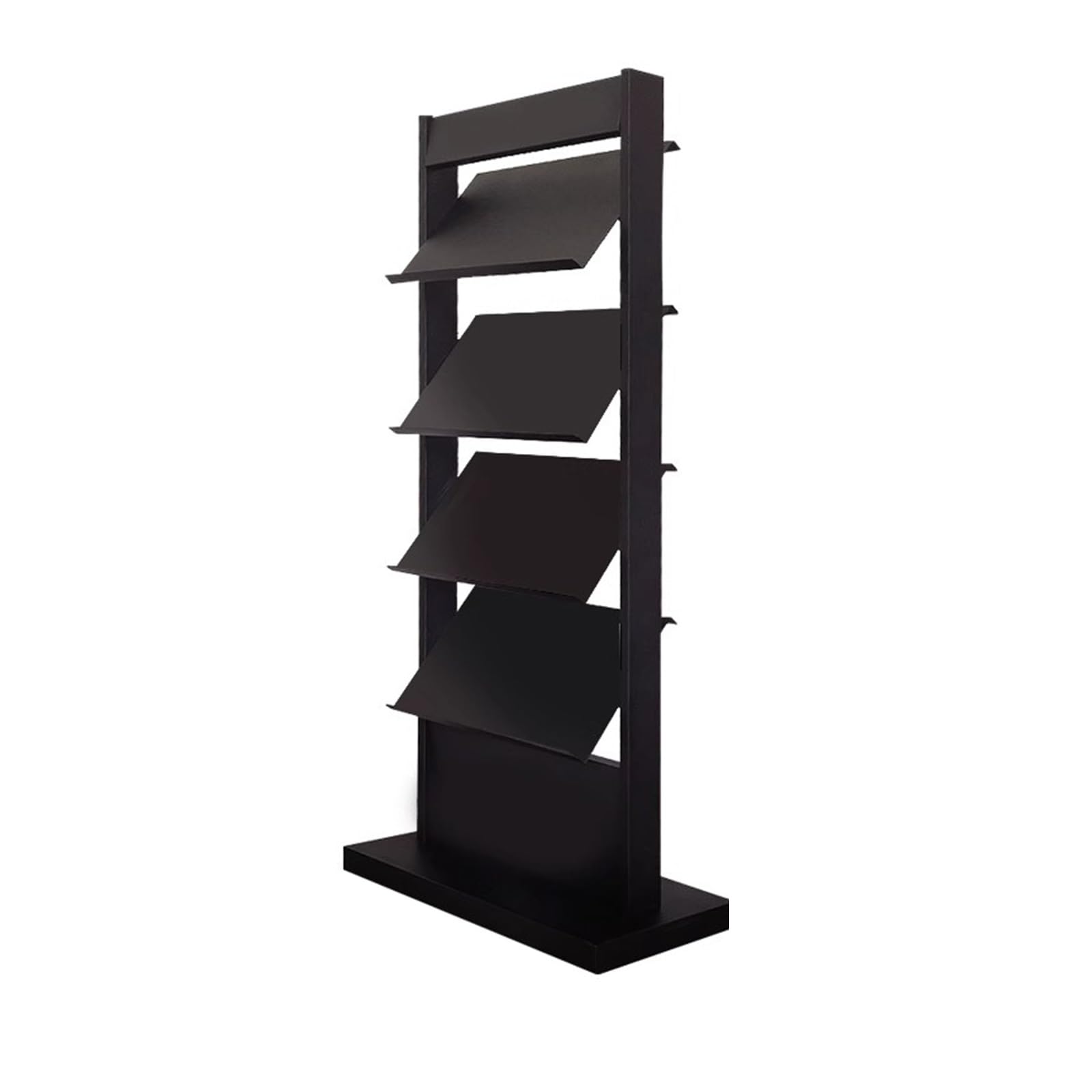 CGCSYZ Brochure Display Stand,Magazine Rack Floor Stand,Magazine Stand, Brochure Organizer, Brochures Holder,Magazine Display Stands for Trade Show/ 4S Stores/Offices (Black)