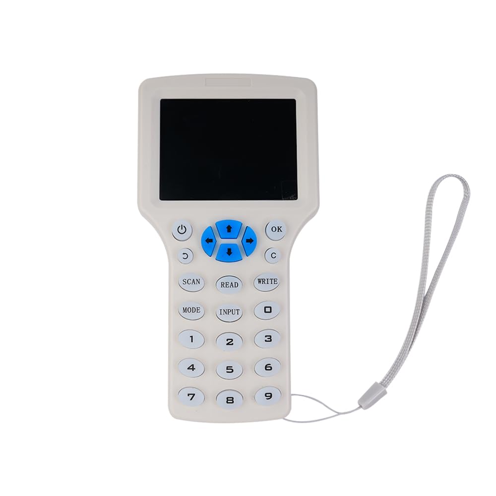 Sarini Duplicador Lector Escritor, Lector NFC, Clonador de Tarjetas Inteligentes RFID 125kHz 13.56MHz 10 Frecuencias, Decodificador de Tarjetas Cifradas, Clave Grabables, Software Libre y USB