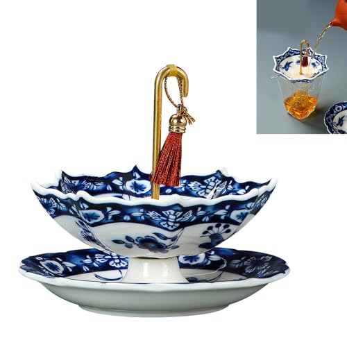 Filtre à thé en céramique de style chinois avec anse