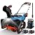 SENIX 60V 21" Self-Propelled Cordless Snow Blower, Steel Auger, 3500W Brushless Motor, Heated Handle,13" Depth, 45FT Throw Distance, LED Lights, 16000mAh Batteries & Dual Port Charger,1200lbs/min