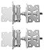 Heavy Duty Stainless Steel Powder Coated PVC/Vinyl Gate Hinge Set and Screws-White