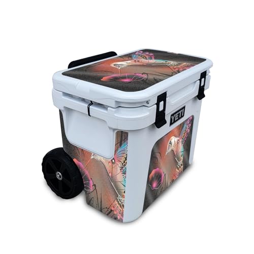 Image of Glossy Glitter Skin Compatible with Yeti Roadie 32 Wheeled Cooler - Cyborg Nature - Premium 3M Vinyl Protective Wrap Decal Cover - Easy to Apply | Crafted in The USA by MightySkins