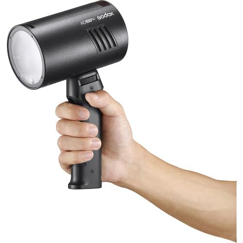 Flash Grip Godox FG-100 Flash Grip officiel compatible avec Godox AD300Pro/AD200Pro/AD100Pro Poignée de support de flash portable avec stabilisateurs Speedlite à vis de 6,35 mm