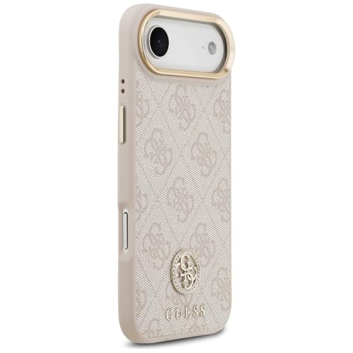 Coque antichoc Guess iPhone 17 Air Strass Rose MagSafe robuste - 4