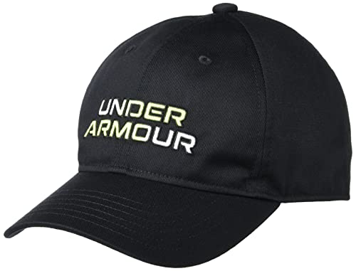 Casquette de marque Under Armour 1370832 003 ajustable en noir pour enfants