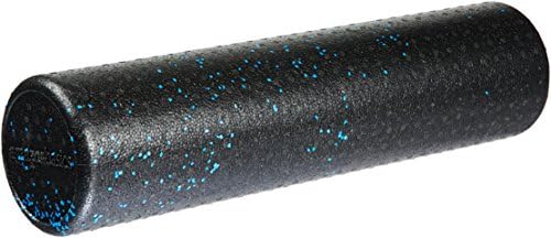 Amazon Basics High-Density Round Foam Roller for Exercise and Recovery - 24-Inch, Blue Speckled