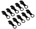 Captain O-Ring Paintball Fill Nipple Covers (10 Pack w/Bonus Captain O-Ring Microfiber Cloth) For Compressed Air HPA Tanks
