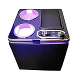 Yotetat N-BOX JF5/JF6用 コンソールボックス ドリンクホルダー N-BOXカスタム JF5/JF6 センターコンソール 呼吸ランプ7色変換 明るさ調整 Type-C QC3.0 USBポート付き エヌボックス 車内収納ボックス HONDA NBOXカスタムパーツ 車種専用設計 2023 (令和5)年10月～