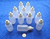 Plastic Dropping Bottles, 60ml, 12 pack