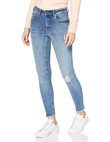 ONLY Damen Onlblush Mid Sk ANK Raw Rea333noos Jeans, Light Blue Denim, M /...