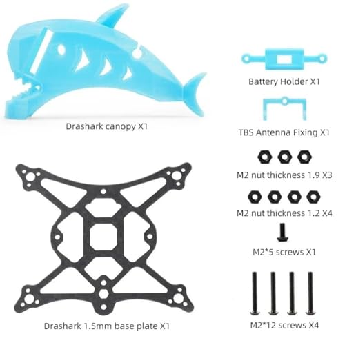 Kit adaptateur hélice 1.6 pouces mini drone FPV Freestyle 75mm - 2
