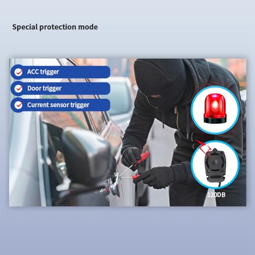 Alarma para Vehículos de 12 V CC kit de bricolaje de seguridad auto 7