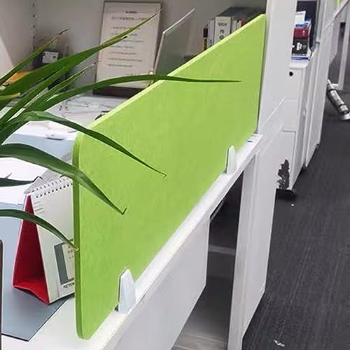 Panneau de bureau acoustique vert pour concentration en classe et bibliothèque