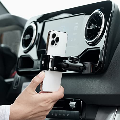 Offroam Phone Mount Made for Mercedes-Benz Sprinter 2019-2026 (MBUX Touchscreen Console (7 or 10.25) CNC-Machined Aluminium Universal Spring Loaded Holder 360-Degree Swivel One-Hand Operation
