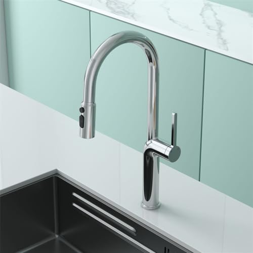 Robinet de cuisine à levier unique pour îlot central moderne - 2