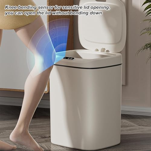 Cubo de basura inteligente con sensor de movimiento Cubo eléctrico automático de gran capacidad 7