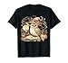 Cottagecore Owl Witch On Book Pumpkin Halloween T-Shirt