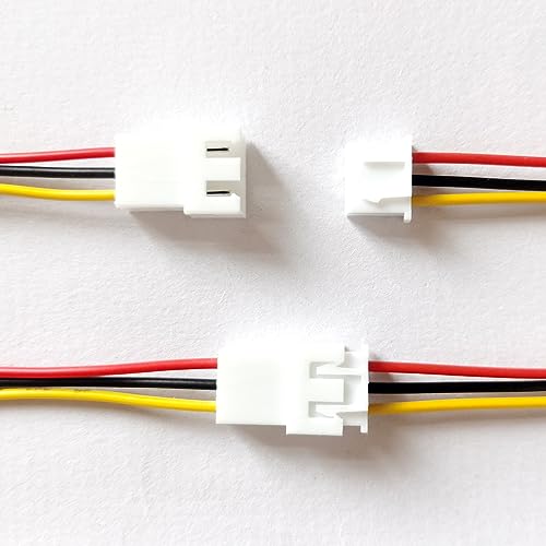 Set de 15 conectores JST XH 2.54mm 3 pines con cable 20cm miniatura 4