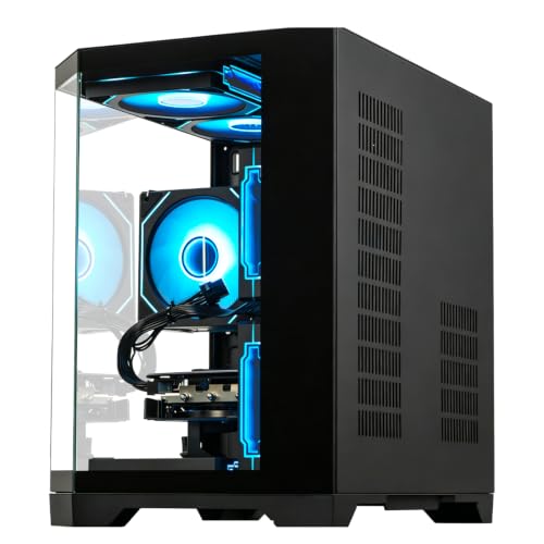 Image of Gaming PC Desktop Computer, GeForce RTX 3050 8GB GDDR6, Ryzen 7 4700LE | 16GB DDR4 RAM, 512GB NVMe SSD, WiFi 6 Prebuilt Tower for Gaming, Streaming, Content Creation, Home Office & Students