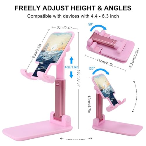 Support téléphone pliable réglable pour éviter les douleurs de cou - 2