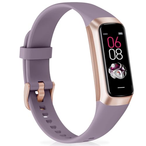 Bakoor Fitness Tracker, Step Counter with 24/7 Heart Rate Blood Oxygen Blood Pressure Sleep Monitor, 1.10' AMOLED Touch Screen Smart Watches for Women Men, Calories Activity Pedometer for Android iOS