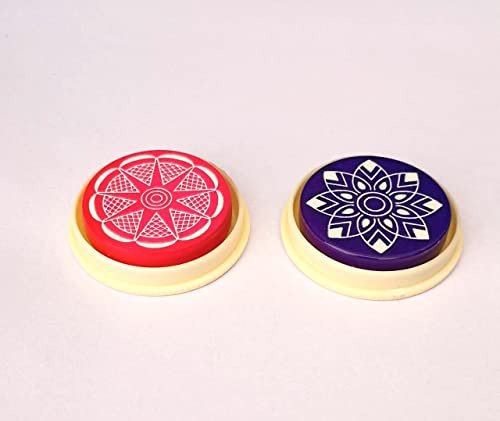 Escobar Standard Size Carrom Tournament Striker with Smooth Surface (Pack of 2, Multi),for 24 months and up