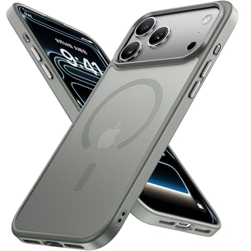 Miracase iphone17pro �P�[�X�yMagsafe�Ή��EMIL�ČR�K�i�ziphone 17 pro �P�[�X �ϏՌ�iphone17�v���P�[�X�A���h�~�A�����ϐ��A�w��h�~�A���΂ݖh�~�A���M�A�X�g���b�v�z�[���t���A�����Ĕ��ɗD�����f�U�C���A�����{
