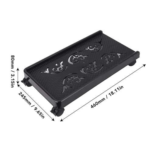 Soporte móvil para CPU de escritorio, soporte para torre de computadora bajo el escritorio con ruedas giratorias para alfombra y PC gaming miniatura 2
