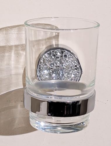 Gobelet en verre mural EagleWiz argenté pour libérer l'espace du lavabo - 6