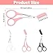 Guduling 3-Piece Eyebrows Scissors,Scissors for Eyebrows Trimming,with Eyebrow Razor, Professional Eye Brow Scissor for Women with Comb,Hair Removal Beauty Accessories(Black, Pink, White)