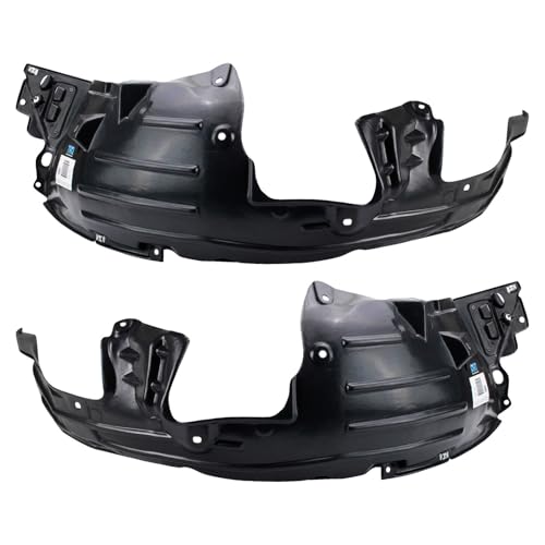 Image of TRQ Front Inner Fender Liner Set Compatible with 2015-2017 Honda Fit HO1248160 HO1249160