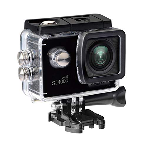 Original SJ4000 WiFi acción de la cámara de la Pantalla LCD de 2.0 Pulgadas 1080P HD 30M Impermeable del Salto SJ 4000 Mini videocámara DV CAM Deportes F11.17C (Bundle : Option 7, Color : Black)