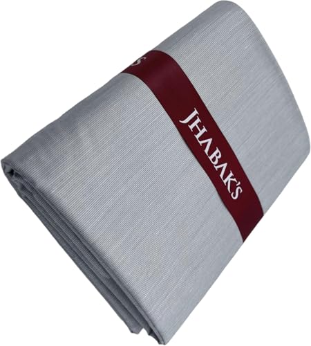 Image of JHABAK'S Unstitched Cotton Blend Solid Shirt & Trouser Fabric - 2.25 m Shirt Cloth - 1.20 m Pant Piece